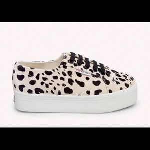 Superga Platform Sneakers Dalmatian Print